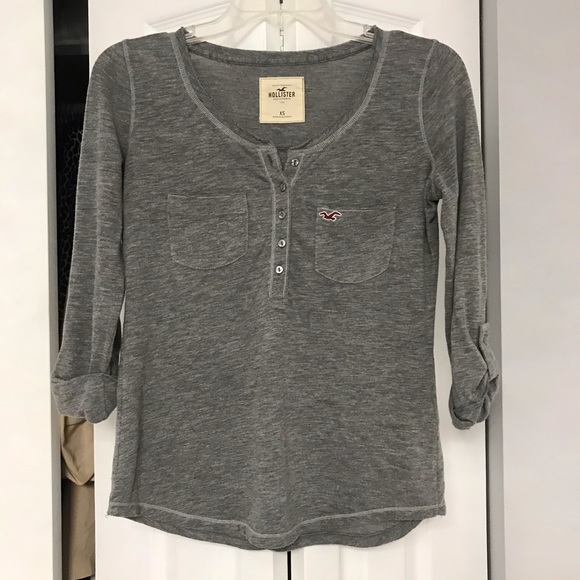 Gray Hollister Long Sleeve - Picture 2 of 3